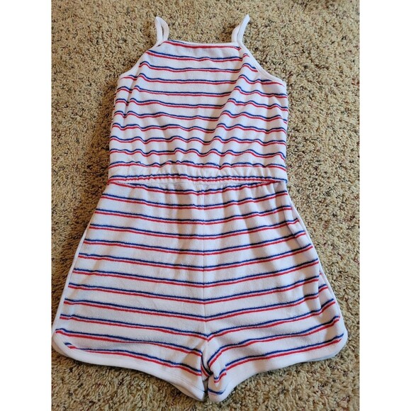 Girls Size 7 Carter's terry Romper - Picture 4 of 4